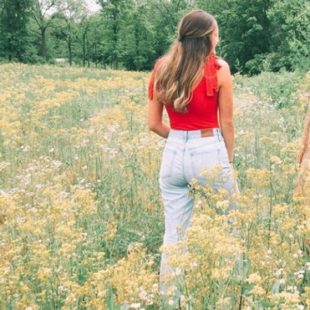 Forever 21 red body suit
